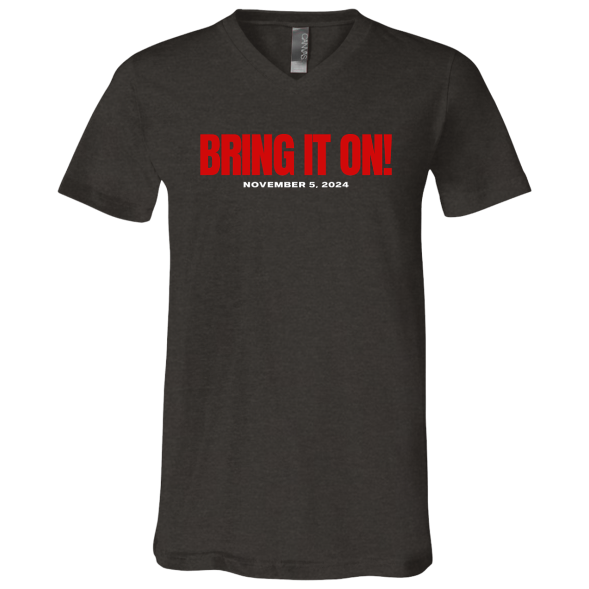 BRING IT ON RED FONT V-NECK