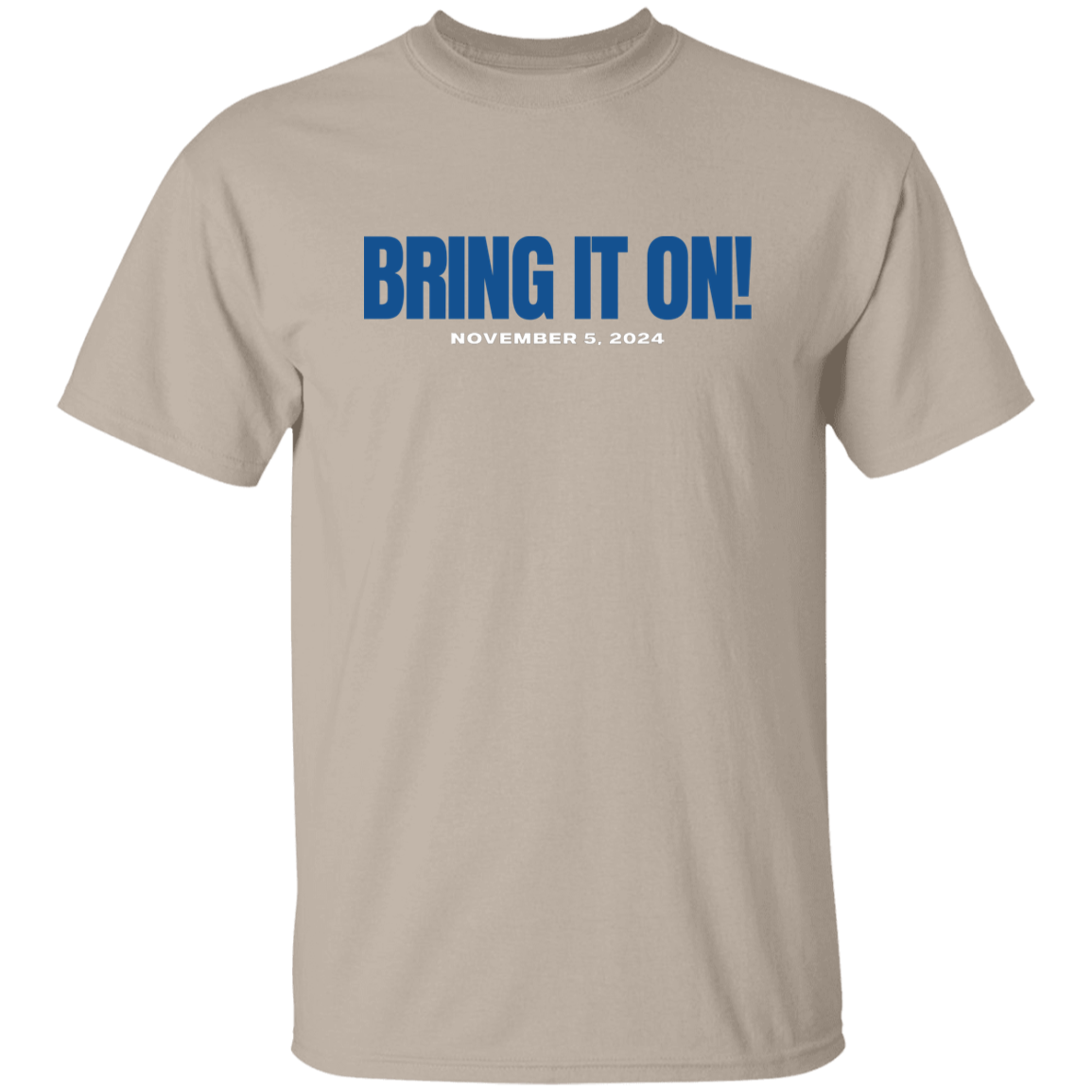 BRING IT ON BLUE FONT TEE