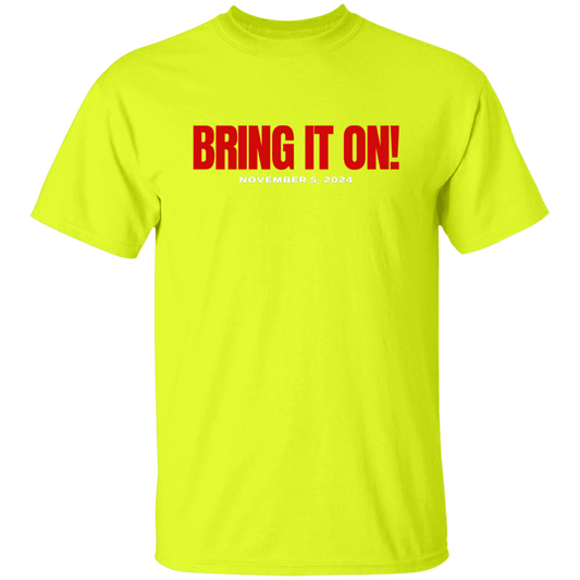 BRING IT ON RED FONT TEE