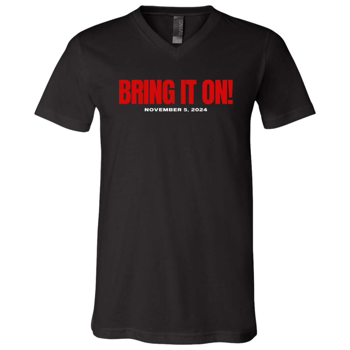 BRING IT ON RED FONT V-NECK