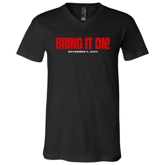 BRING IT ON RED FONT V-NECK