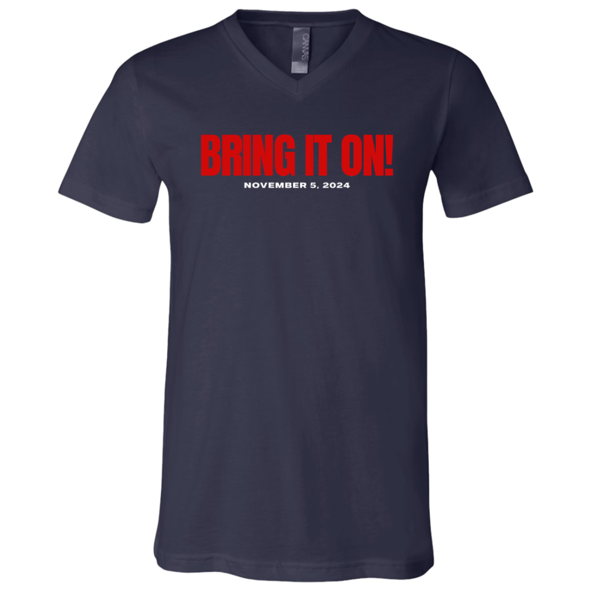 BRING IT ON RED FONT V-NECK