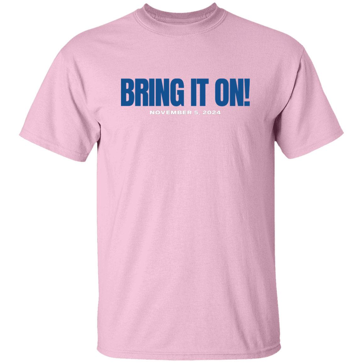 BRING IT ON BLUE FONT TEE